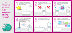 SECHS GOLDENE REGELN ZUM Reinigen im Bad und WC