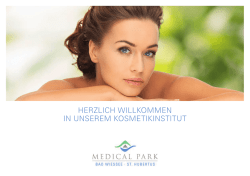 HERZLICH WILLKOMMEN IN UNSEREM KOSMETIKINSTITUT