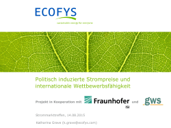 Katharina Grave (Ecofys): Industriestrompreise