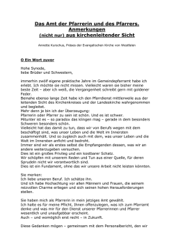 Impuls von Pr&auml;ses Annette Kurschus