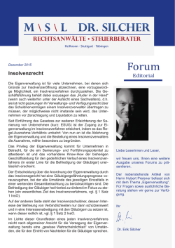 Eigenverwaltung