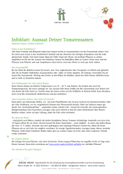 Infoblatt: Aussaat Deiner Tomatensamen