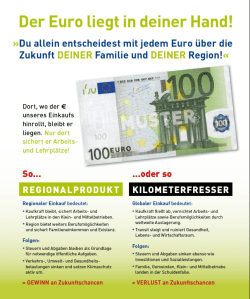 Der Euro liegt in deiner Hand!