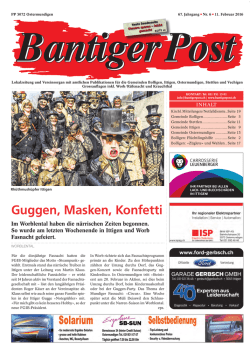 Guggen, Masken, Konfetti