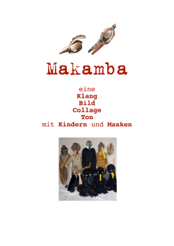eine Klang Bild Collage Ton mit Kindern und Masken