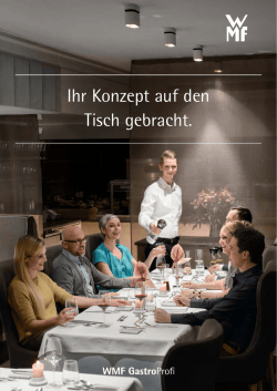 Ihr Konzept auf den Tisch gebracht.