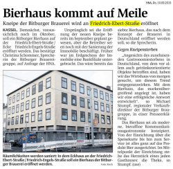 Kneipe der Bitburger Brauerei wird an Friedrich-Ebert