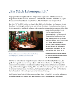 Irish Pub - CDU Stadtverband Alsfeld