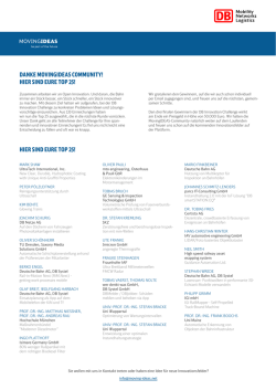 HIER SIND EURE TOP 25! DANKE MOVINGIDEAS COMMUNITY