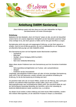 Anleitung Darmsanierung