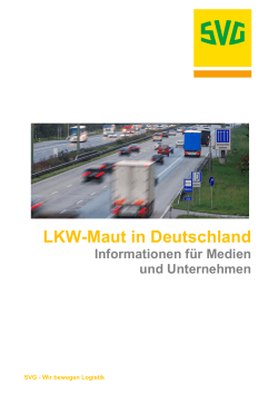 Info-Broschüre LKW-Maut in Deutschland