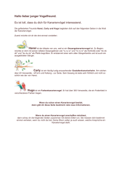 Hallo lieber junger Vogelfreund. Es ist toll, dass du dich f&uuml;r