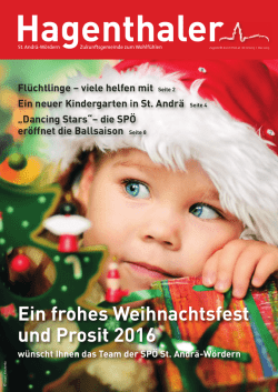 Ein frohes Weihnachtsfest und Prosit 2016