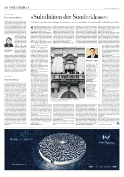 DIE ZEIT - &Ouml;sterreichische Akademie der Wissenschaften