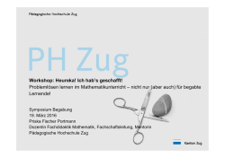 Ich hab`s geschafft! Probleml&ouml;sen lernen im Mathematikunterricht