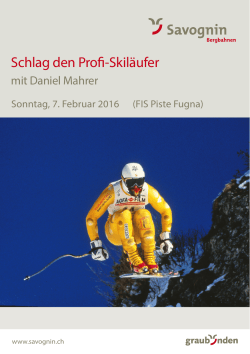 Schlag den Profi-Skiläufer