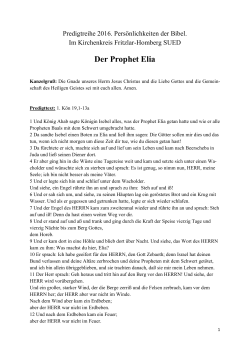 Der Prophet Elia