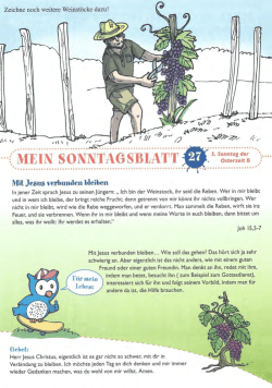 Mit Jesus verbunden bleiben