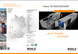 durch Qualit&auml;t verbunden - Bohle