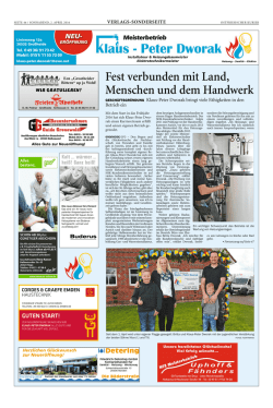 Fest verbunden mit Land, Menschen und dem Handwerk
