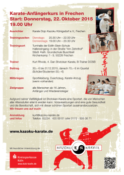Kazoku Anfängerkurs-22.10.2015