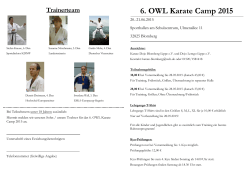 6. OWL Karate Camp 2015
