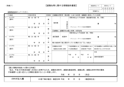 避難先等に関する情報提供書面