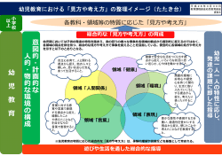 資料5 幼児教育における「見方や考え方」の整理イメージ（たたき台）