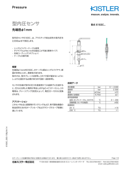 データシート, 型式 6183C