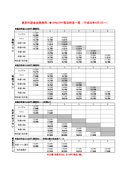 H28年度料金表