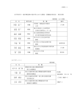 佐々木 真 二郎 環境省東北地方環境事務所 国立公園課長 下澤 治 国土