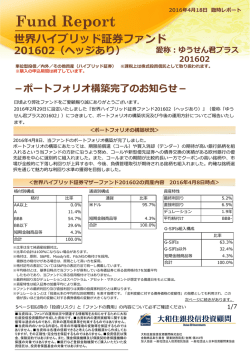 世界ハイブリッド証券ファンド