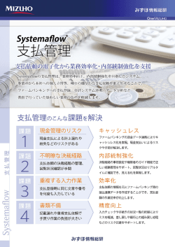 支払管理ソリューションSystemaflow （システマフロー）