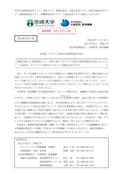 プレスリリース