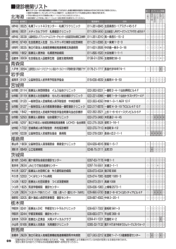 受診機関一覧 - 日本工営健康保険組合