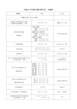 å¹³æ28å¹´åº¦ä¸»è¦è¡äºäºå® æ¥ç¨è¡¨ - å¬çè²¡å£æ³äºº å¤§éªåºæ¶é²åä¼