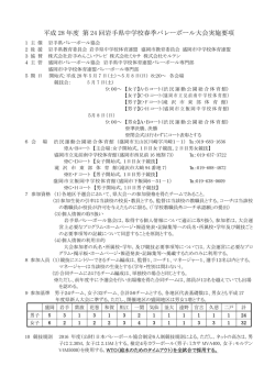 要項 - 岩手県バレーボール協会
