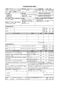 【個別機能訓練計画書】