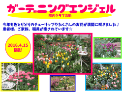 院内クラブ活動情報：ガーデニングエンジェル