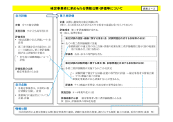 資料2-2検定事業者に求められる情報公開・評価等について