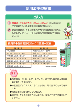 使用済小型家電