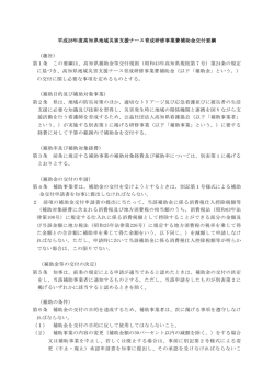 補助金交付要綱[PDF：304KB]