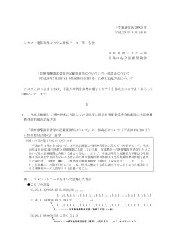 レセ電通信医 28005 号 平成 28 年 4 月 18 日 レセプト電算処理