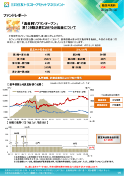 高金利ソブリンオープン 第136期決算における分配金について