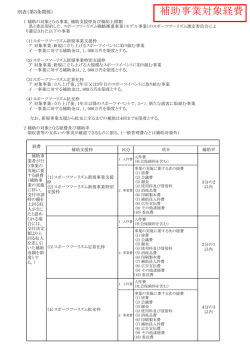 補助事業対象経費（PDF：55KB）
