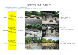 水遊びができる公園一覧（PDF：571KB）