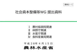資料2-1 農林水産省説明資料（PDF形式：2698KB）