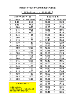 臨時送迎バス時刻表（PDF：15KB）