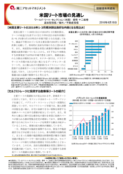 米国リート市場の見通し - 岡三アセットマネジメント