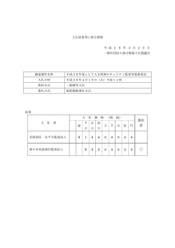落札 者